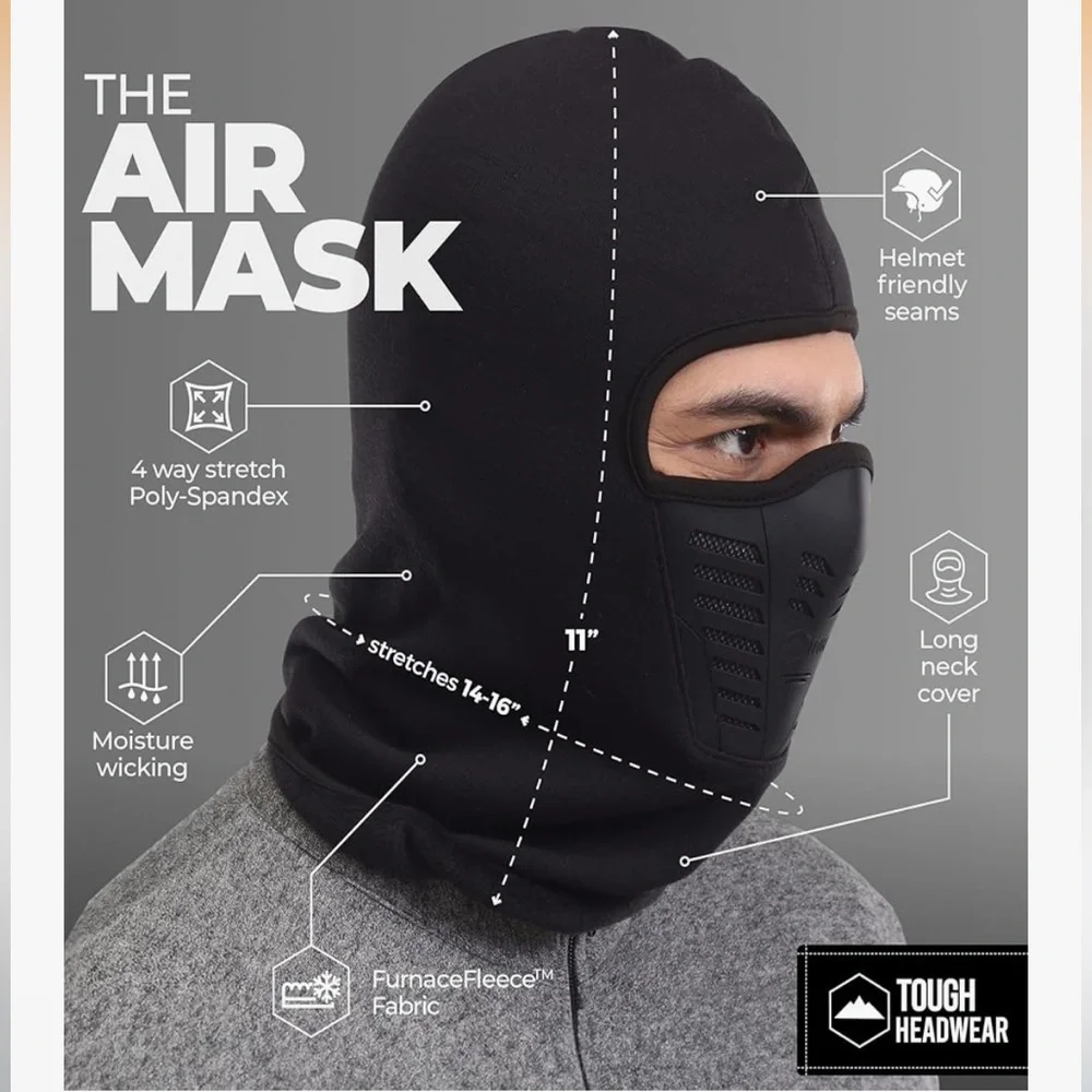 Tough Headwear Heavy Duty Balaclava Ski Mask with Headpiece Motorcycle Face Mask